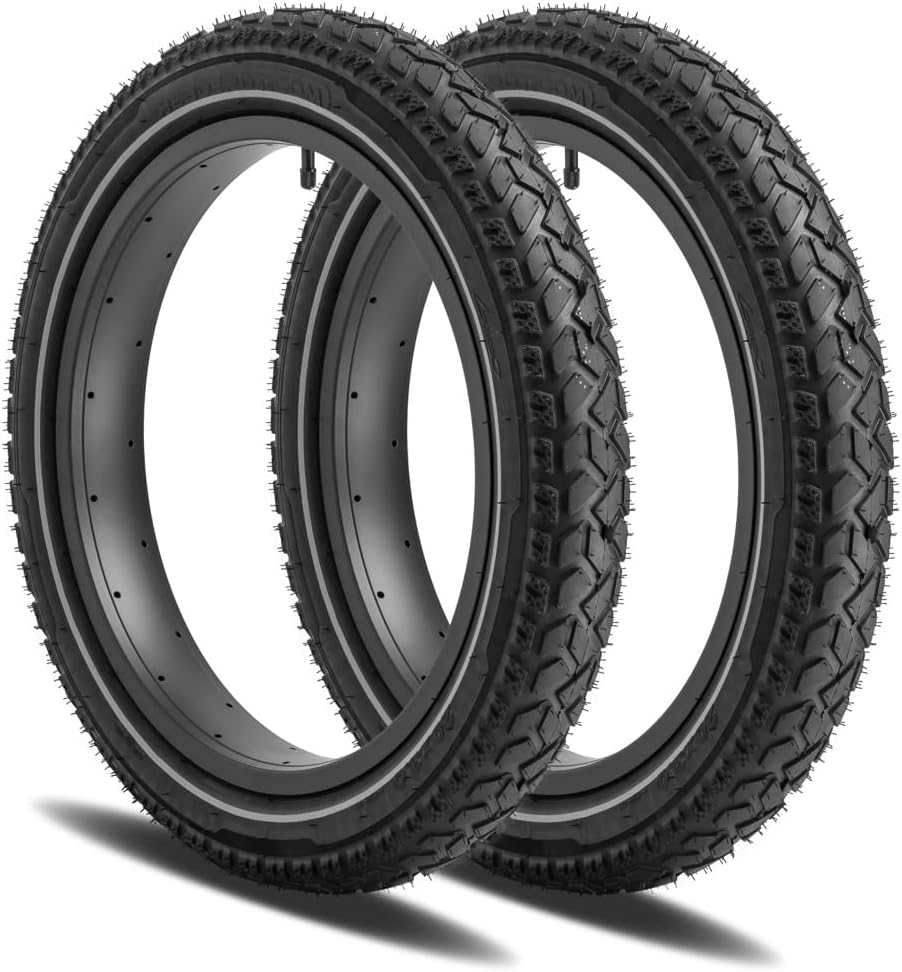 HEB ALLSCAPE® Fat Tire SET of 2 Tires and 2 Tubes for Ebikes