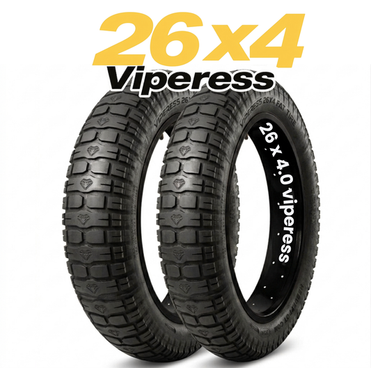 HEB Viperess Fat Tire SET of 2 Tires - 26" x 4" (Tubes Not Included)